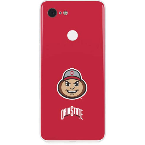 Ohio State University OSUBuckeyes Light Grey Google Pixel 3 Skin